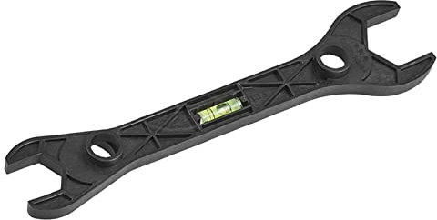 Baoblaze Brauseschlüssel mit Wasserwaage Sanitärwerkzeuge Mehrzweck-Entfernungs-Duschhahn-Ventilschlüssel für Sanitär-Positionierung Reparatur-Klempner