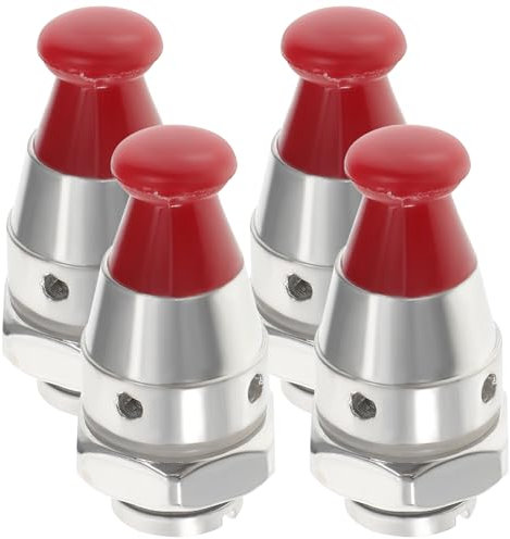 VILLCASE 4pcs Pressure Cooker Safety Valve Steam Canner Mirros 80kpa Pressure Cooker Jigger Valves Jiggers Exhaust Valve for Pressure Cooker Frp Pressure Relief Valve Universal