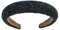 1PCS Large Bandeau Alice Bandeau en strass Paillettes Accessoires de cheveux rembourrés Bandeau en cristal embelli de perles Elastique sans glissement Headwear pour femmes (Black2DE)
