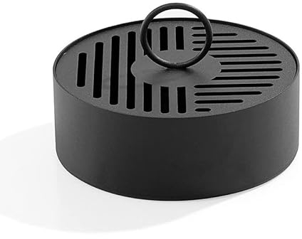 Eisen Moskito Spule Halter, Japanischer Moskito Spule Brenner Räucherspiralen Halter mit Deckel Moskito Spule Tray Moskito Spulenständer mit Griff Mosquito Coil Halter für Zuhause Camping-15cmx15cm