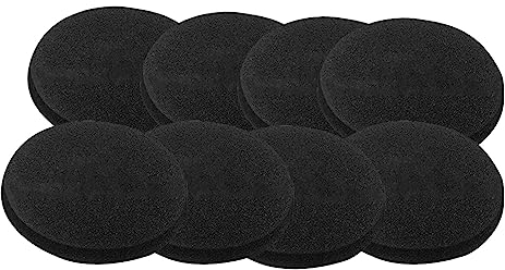 BBTISG Lot de 8 filtres à Compost pour déchets de Cuisine, Rond Filtres à Charbon Actif épais pour Poubelle de Cuisine Universelle Compatibles avec Toutes Les Poubelles Jusqu'à 17 cm