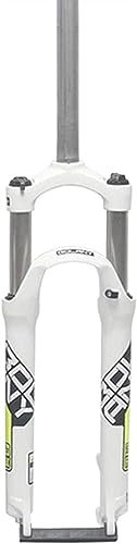 MAXCBD MTB Air Suspension Fork 24 Inch Suspension Bicycle Front Fork Travel 100mm Disc/V- Brake Shoulder Control (Color : F, Size : 24 inch)
