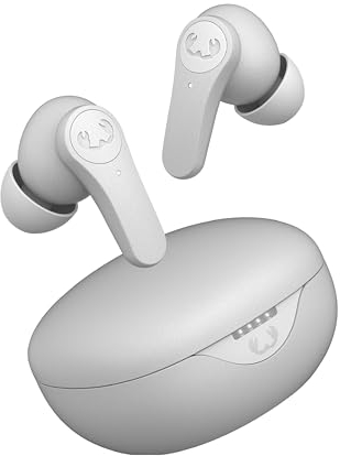 Fresh 'n Rebel Twins Rise, kabellose In-Ear-Bluetooth-Kopfhörer mit Geräuschunterdrückung, Ambient Modus, Multipoint-Bluetooth, In-Ear-Sensorik, spritzwassergeschützt, 30 h Spielzeit (Ice Grey)