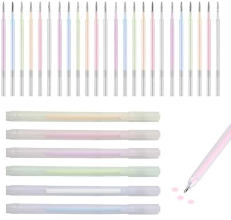 24 Pcs Quick-Dry Glue Pens, Adhesive Pens for Scrapbooking, Crafts, School & Office - No Wrinkles, Precise Control (6 Colors)