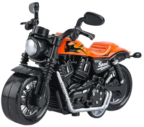 OUDQFCJ 1 pcs Legierungs Motorradspielzeug Motorradmodelle für Freunde und Kinder Lernspiele Geburtstagsfeiergeschenke