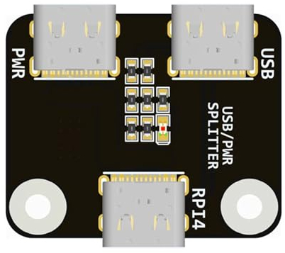 yanwuwa USB/Power Splitter Effiziente Stromverteiler für RPI BliKVM und PiKVM KVM Over IP USB Stromverteiler Ersatz VGA Splitter