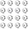 WillTen 16Pcs Silver Screw on Earring Backs, 16G 3mm Flat Earring Backs Replacements, Fits Most Body Piercings