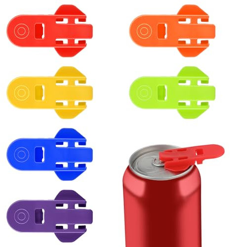 12Stück Dosenverschluss Getränkedosen Getränkedosenöffner Getränkedosen Verschluss Kunststoff Dosenöffner Farbcodierter Getränkedosenöffner Manuell Getränkedosen Ringöffner Für Cola Soda Bier Getränke
