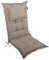 LILENO HOME Gartenstuhl Auflagen als [1er Set - Hochlehner] in Taupe Y - Bequeme Liegen als Sitzauflagen für Gartenmöbel - Stuhlkissen für Gartenstühle und Klappstühle MAR