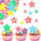 Catelves Essbare Blumen für Torte,35 Stück Tortendeko Blumen Essbar,Essbare Blüten Tortendeko,Blumen Deko Torte,Kuchen Deko Blumen,Esspapier Blumen Cupcake Topper,Muffin Deko Essbar Geburtstag