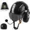 GREEN DEVIL Mervex Vent Schutzhelm mit Aktivem Gehörschutz und Klarem Visier Arbeitshelm ABS Sicherheitshelm EN 397 Industriehelm EN352-konforme SNR 32dB mit Bluetooth