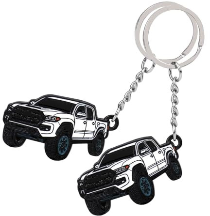2 Stück Schlüsselanhänger Kompatibel mit LKW,Weiß Schlüsselanhänger, Personalisierter Schlüsselanhänger, Schlüsselanhänger-Zubehör,Charm Kompatibel mit Ford F150-Zubehör, Geschenk zum Valentinstag