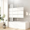 Duschwand für Badewanne 160x140cm Duschwand 3-teilig Faltbar Badewannenaufsatz mit festem Segment Badewannenfaltwand Duschtrennwand Duschabtrennung für Badewanne, 6mm ESG Sicherheitsglas