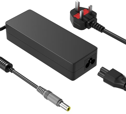 HSXIRQA 90W 65W Caricatore Compatibile Con Lenovo ThinkPad T420 T400 T430 T430s T500 T510 T520 T530 T60 T61 X200 X220 X230 X300 E335 E430 E530 L412 L420 L430 L512 R500 S230u T X S E L Z V Laptop