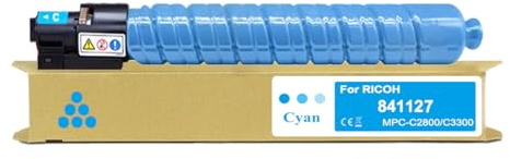 Amla 1 Cyan Toner 841127 Kompatibel mit Ricoh MP C3300 Toner Cyan Ricoh MP C3001 Toner Cyan Ricoh MP C3501 C3001 Toner für Ricoh MP C2800 AD Ricoh MP C2800 SPF Ricoh MP C3300 AD Ricoh MP C3300 SPF