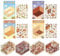 UENXRXE 3D Sticker Scene 4 Sets Diy 3D Landscaping Stickers,3D Dticker,Sticker Maker,Diy Your Own Supermarket,Cafe,Restaurant,Bookstore,Sticker 3D,Sticker Set