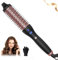 Thermal Brush 38mm, 3 in 1 lonic Wärmende Bürste, 120-200℃ Gebläsebürsten mit Heizkamm, Glättende Haarbürste, Thermische Bürste Volume & Loose Curls,Hot Brush Hot Comb