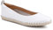 Bellissimo Lightweight Leather Pumps - White Size 5