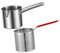 Toyvian 1 Juego Freidora de filtro multifuncional freidora pequeña con cesta freír antiadherente fritura freby largo olla profunda sartén portátil Acero inoxidable Silver