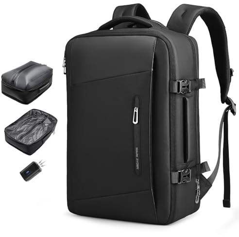 MARK RYDEN 38L Air Extraction Compression Travel Backpack, Waterproof Carry On Bag with YKK Zipper Breathable Padded Design