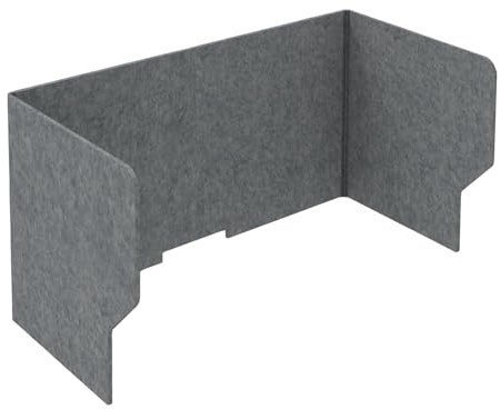 Faltbar Schreibtisch Trennwand Leicht Tragbar Table Divider | Büro-Organizer Für Schule Bibliothek Büro | Niesschutz Teiler Desktop Schallwand, Lärm Reduzieren, Privatsphäre Schützen(Dark-grays,60cm)