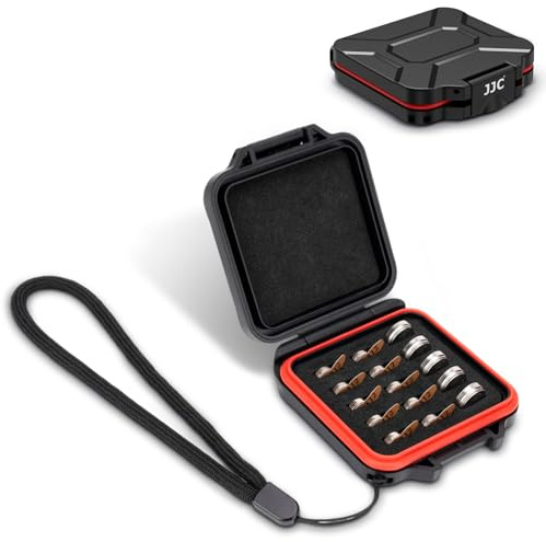 JJC Size312 LIR1240 Battery Case Holder Storage, Water-Resistant | Anti-Shock, for 15x Size 312 CR1240 A312 Size312 P312 312A PR41, Safety Lithium Batteries Holder (No Batteries)