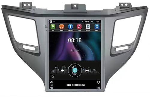 YRCTHEK Android 16 Radio de Coche de Autoradio para Hyundai Tucson 2016-2018 9.7 Pulgadas Radio de Coche con Pantalla Táctil FM RDS Mirror Link Control de Volante BT Manos Libres Call