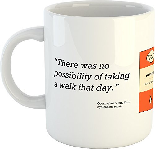 Jane Eyre Opening Line Mug - Ceramic - 300ml - Dishwasher and Microwave Safe
