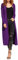 Maxi Cardigan a Maniche Lunghe - con Colletto ed Aperto sul Davanti - UK 24-26 / EU 52-54 XXXL (Taglie Plus) - Viola