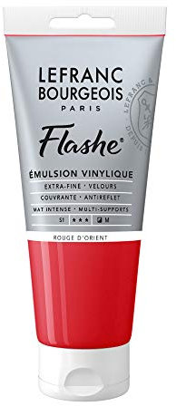 Lefranc Bourgeois Flashe Acrylique Tube 80ml Rouge D'Orient