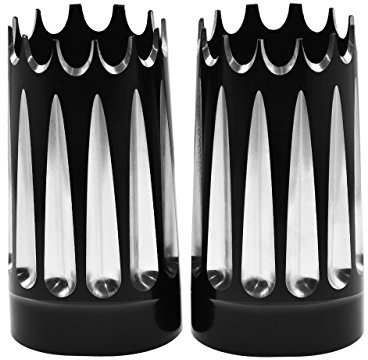 HDBUBALUS CNC Upper Fork Slider Covers Fit for Harley Harley Touring Road King Street Electra Glide FLT FLHR FLHT FLHX FLSTF FLSTN 2014-2019