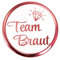 Oblique Unique® 1x Team Braut Button für JGA Junggesellinnenabschied Hochzeit Anstecker in Roségold - Top Qualität