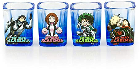 My Hero Academia 2oz Square Shot Glass 4 Pack