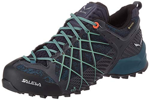 SALEWA, Wildfire Gore-Tex Damen Zustiegsschuhe, Blau/Rot, 42.5