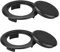 Favengo 2 Stück Tischschirm Loch Ring mit Kappe Schirmloch Ring Tisch für Sonnenschirm Kunststoff Lochring Tisch 42 mm Innendurchmesser Sonnenschirmloch Tischdecke für Outdoor Terrasse Schirm Stecker