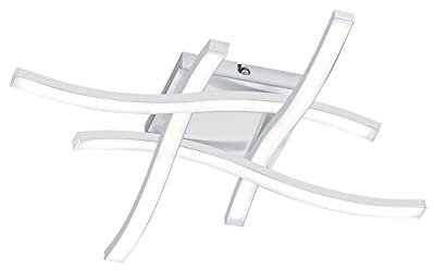 Reality Leuchten LED Deckenleuchte Route R62474131, Metall Weiß matt, inkl. 4x 5 Watt LED