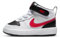 Nike Court Borough Mid 2 (TDV), Sneaker Unisex-Bambini, White Univ Red Black, 19.5 EU