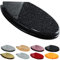 Abattant WC Avec Frein De Chute - Cuvette Toilette Universelle - Clipsable - Lunette De Toilette Avec Fermeture En Douceur - En Forme De O (Couleur : Noir-Paillettes)