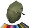 Universal Sonnenschirm Sonnenschutz für Kinderwagen & Buggy UV Schutz 50+ mit Universalhalterung für Rund- und Ovalrohre verstellbar (olive)