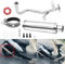 Wai Danie Motorrad Auspuff Schalldämpfer Scooter für GY6 4 Takt 50CC 80CC 100CC Scooter QMB139 Auspuff Edelstahl Rohr 139QMB 1P39QMB Chinesisch Scooter Moped