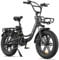 ENGWE Electric Bike for Adults, 20 Fat Tire Step-Through E-Bike for Women - 48V 13A Battery - 7-Speed - Dual Shock Absorber - Ideal for Commuting & Off-Road Excursions (black)