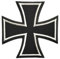 Aufnäher mit deutschem Eisernem Kreuz, 7,6 cm, Weiß auf schwarzem Motorrad, Biker-Weste, Mütze, Bügeln/Aufnähen