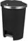 Addis Mode 50 litre Semi Round Kitchen waste trash Pedal Bin with Stainless Steel, Smooth pedal operation with soft close or stay-Open Lid, Large family capacity, Plastic & Stainless Steel