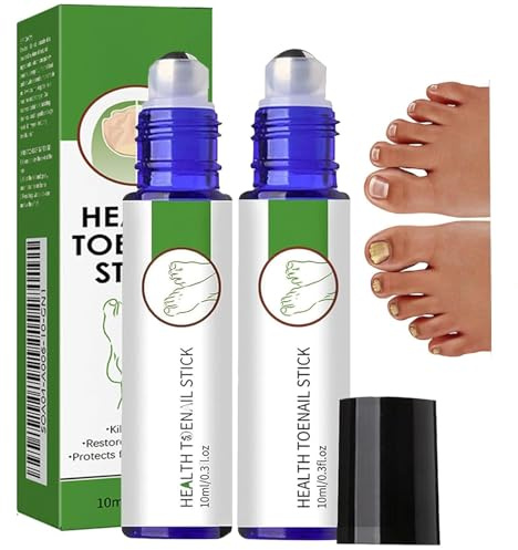 2pcs Nailshield Stick, 10ml Nail Shield Stick Roll On, Monsalife Natural Nail Strengthener for Damaged Nails