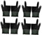 TOBBOMEY 4pairs Breathable Touchscreen Finger Sleeves for Gaming Cycling Climbing and Billiards Knitted Gloves for Enhanced Control and Comfort