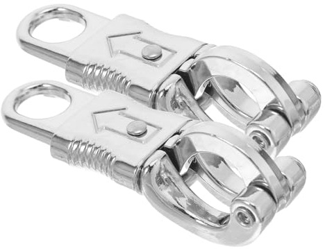 TOYZFRIENDY 2-pack Snabbfrigörande Snapkrokar i Zinklegering, Robust och Flexibel Hästutrustning för Utomhusbruk, Säker Fästanordning för Rep och Tillbehör