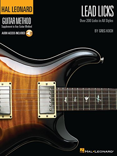 Hal Leonard Guitar Method Lead Licks (Book, CD): Lehrmaterial, CD für Gitarre (Hal Leonard Guitar Method (Songbooks)): Over 200 Licks in All Styles