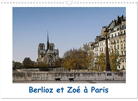 Berlioz et Zoé à Paris (Calendrier mural 2023 DIN A3 horizontal): Une balade dans Paris avec Berlioz et Zoé (Calendrier mensuel, 14 Pages )