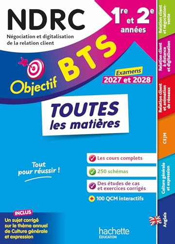 Objectif BTS NDRC (1re et 2e années) - Toutes les matières, examens 2027-2028