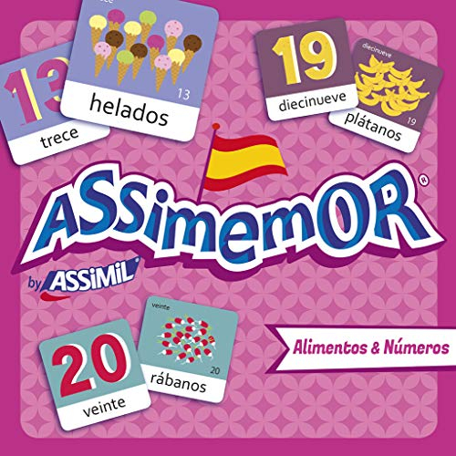 ASSiMEMOR Alimentos & Números (Speisen & Zahlen): Das kinderleichte Spanisch-Gedächtnisspiel von ASSiMiL